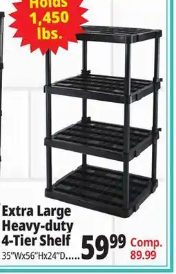 Ocean State Job Lot Extra Large Heavy Duty 4 Shelf offer