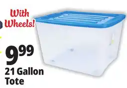 Ocean State Job Lot Gracious Living Stackable Storage Tote with Wheels 80 L offer