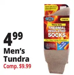 Ocean State Job Lot Tundra Outdoor Men's Thermal Insulated Socks offer
