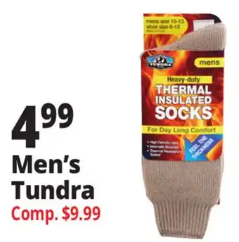 Ocean State Job Lot Tundra Outdoor Men's Thermal Insulated Socks offer