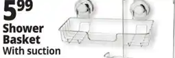 Ocean State Job Lot Chrome Shower Basket with Suction offer