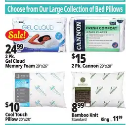 Ocean State Job Lot Bed Pillows offer