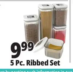 Ocean State Job Lot 5 Pc. Ribbed Set offer