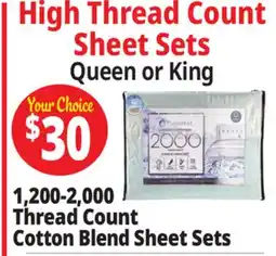 Ocean State Job Lot Hampton Sheet Set Queen 1500 Thread Count 4pc offer