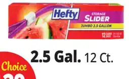 Ocean State Job Lot Hefty Storage Jumbo Gallon Slider Bags 12 Count offer
