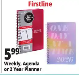 Ocean State Job Lot Weekly, Agenda or 2 Year Planner offer
