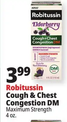 Ocean State Job Lot Robitussin Cough & Chest Congestion DM offer