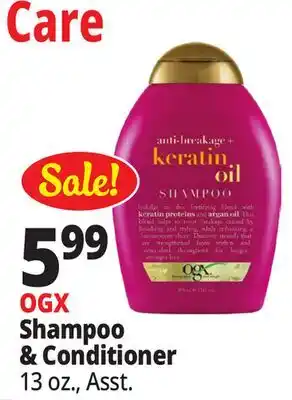 Ocean State Job Lot OGX Shampoo & Conditioner offer