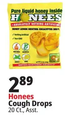 Ocean State Job Lot Honees Honey Lemon Menthol Eucalyptus Cough Drops 20 Count offer
