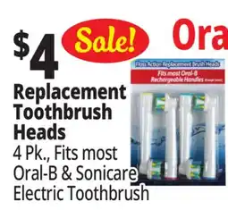 Ocean State Job Lot Dentacare Flexisoft Replacement Brush Heads 4 Count offer