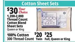 Ocean State Job Lot Cotton Sheet Sets offer