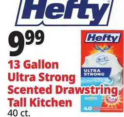 Ocean State Job Lot Hefty Ultra Strong Citrus Twist 13 Gallon Trash Bags 40 Count offer