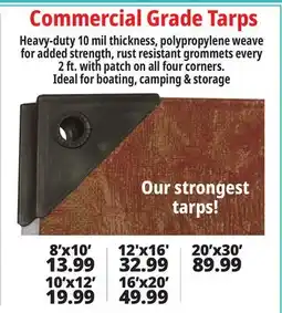 Ocean State Job Lot Commercial Grade Tarps offer