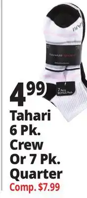 Ocean State Job Lot Tahari 6 Pk. Or 7 Pk. Quarter offer