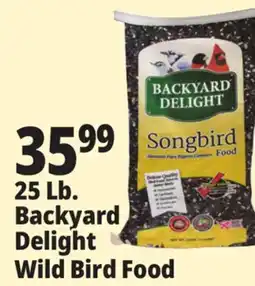 Ocean State Job Lot Backyard Delight Songbird Food 25 lbs offer