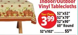Ocean State Job Lot Indoor/Outdoor Vinyl Tablecloths offer