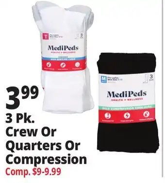 Ocean State Job Lot 3 Pk. Crew or Quarters Or Compression offer