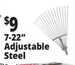Ocean State Job Lot Steel Adjustable Rake 7 - 22 offer
