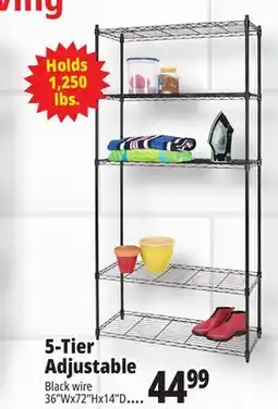 Ocean State Job Lot 5-Tier Household Wire Shelving offer