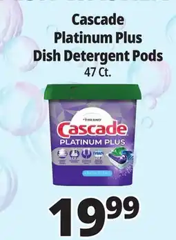 Ocean State Job Lot Cascade Platinum Plus Dishwasher Pods 47 Ct offer