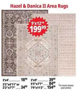 Ocean State Job Lot Hazel & Danica II Area Rugs offer
