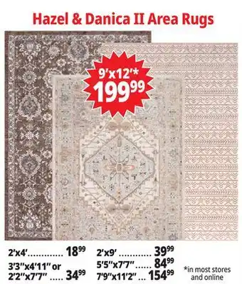 Ocean State Job Lot Hazel & Danica II Area Rugs offer