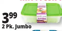 Ocean State Job Lot Mr. Fresh Jumbo Rectangular Food Storage Containers 2 Count offer