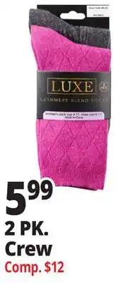 Ocean State Job Lot Luxe Women's Cashmere Blend Socks offer