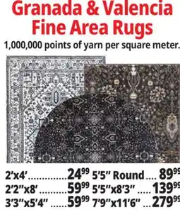 Ocean State Job Lot Granada & Valencia Fine Area Rugs offer