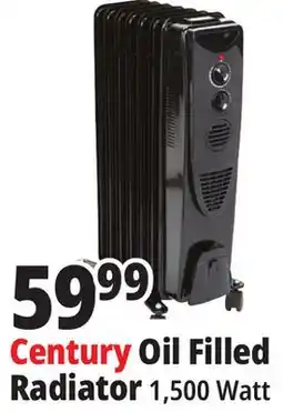 Ocean State Job Lot Century Oil-Filled Radiator Heater Black offer