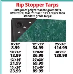 Ocean State Job Lot Rip Stopper Tarps offer