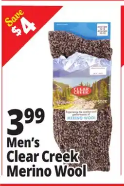 Ocean State Job Lot Clear Creek Men's Merino Wool Boot Socks offer