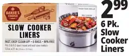 Ocean State Job Lot Baker's Choice Slow Cooker Liners 6 Count offer