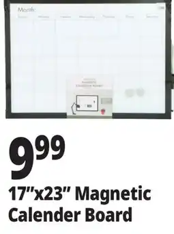 Ocean State Job Lot 17x23 Magnetic Calender Board offer