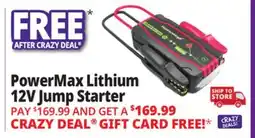 Ocean State Job Lot PowerMax Lithium 12V Jump Starter offer