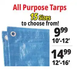 Ocean State Job Lot All Purpose Tarps offer