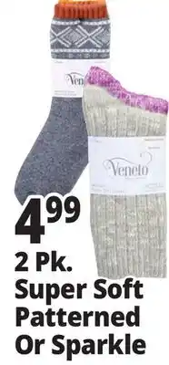 Ocean State Job Lot 2 Pk. Super Soft Patterned Or Sparkle offer