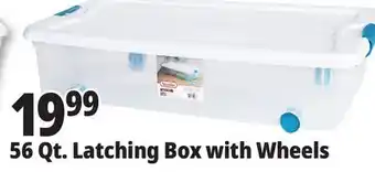 Ocean State Job Lot Sterilite Wheeled Latch Top Storage Box 56 Qt offer