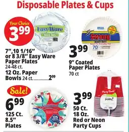 Ocean State Job Lot Disposable Plates & Cups offer