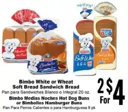 Rancho Markets Bimbo White or Wheat Soft Bread Sandwich Bread offer