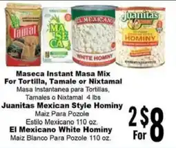 Rancho Markets Maseca Instant Masa Mix For Tortilla, Tamale or Nixtamal Masa Instantanea para Tortillas, Tamales o Nixtamal offer