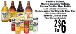 Rancho Markets Pacifico Ballena, Modelo Especial, Victoria, Corona Familiar Beer Bottle offer
