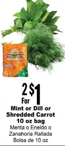 Rancho Markets Mint or Dill or Shredded Carrot offer