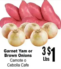 Rancho Markets Garnet Yam or Brown Onions offer