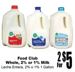 Rancho Markets Food Club Whole, 2% or 1% Milk offer