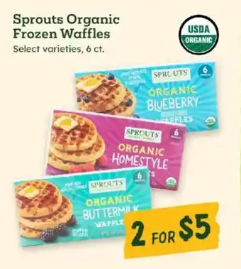 Sprouts Farmers Market Sprouts Organic Frozen Waffles offer