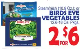 Bravo Supermarkets BIRDS EYE VEGETABLES 12.6-16 Oz. Pkgs offer