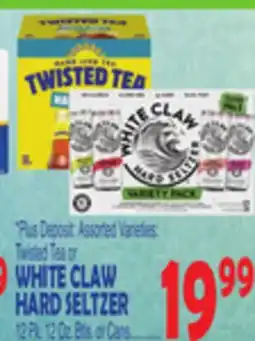 Bravo Supermarkets WHITE CLAW HARD SELTZER offer