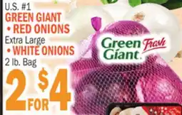 Bravo Supermarkets GREEN GIANT RED ONIONS WHITE ONIONS offer