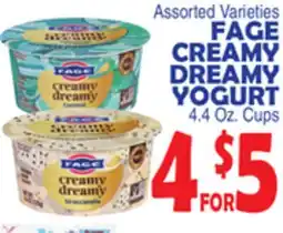 Bravo Supermarkets FAGE CREAMY DREAMY YOGURT offer